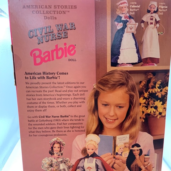 Vintage 1995 Civil War Nurse Barbie American Stories Collection Barbie Sealed - Picture 12 of 13